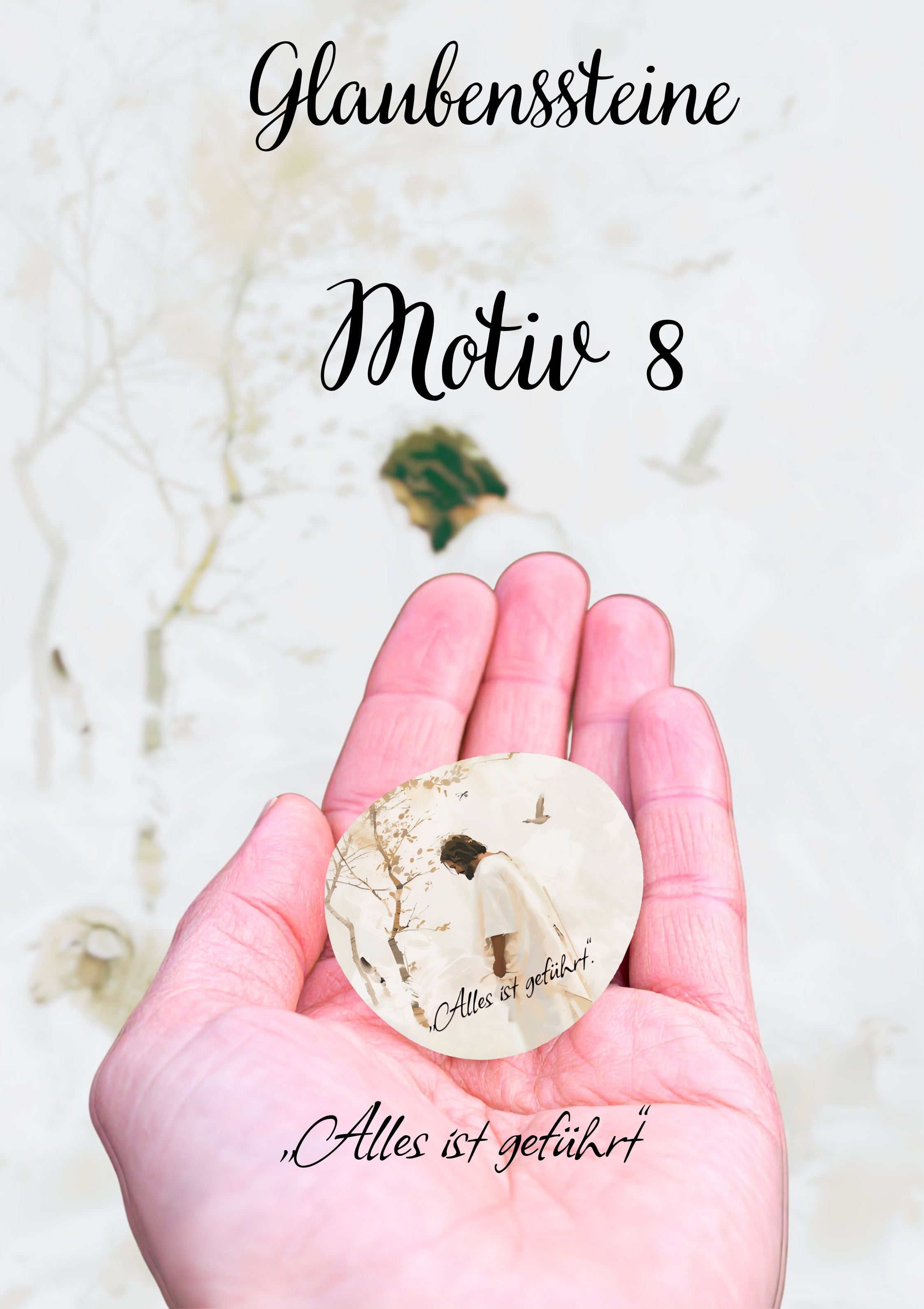 Glaubensstein • Mini-Glaubensbotschaft • Schutzstein • Heilungsstein • Christliches Geschenk • Mutmacher • Trostgeschenk