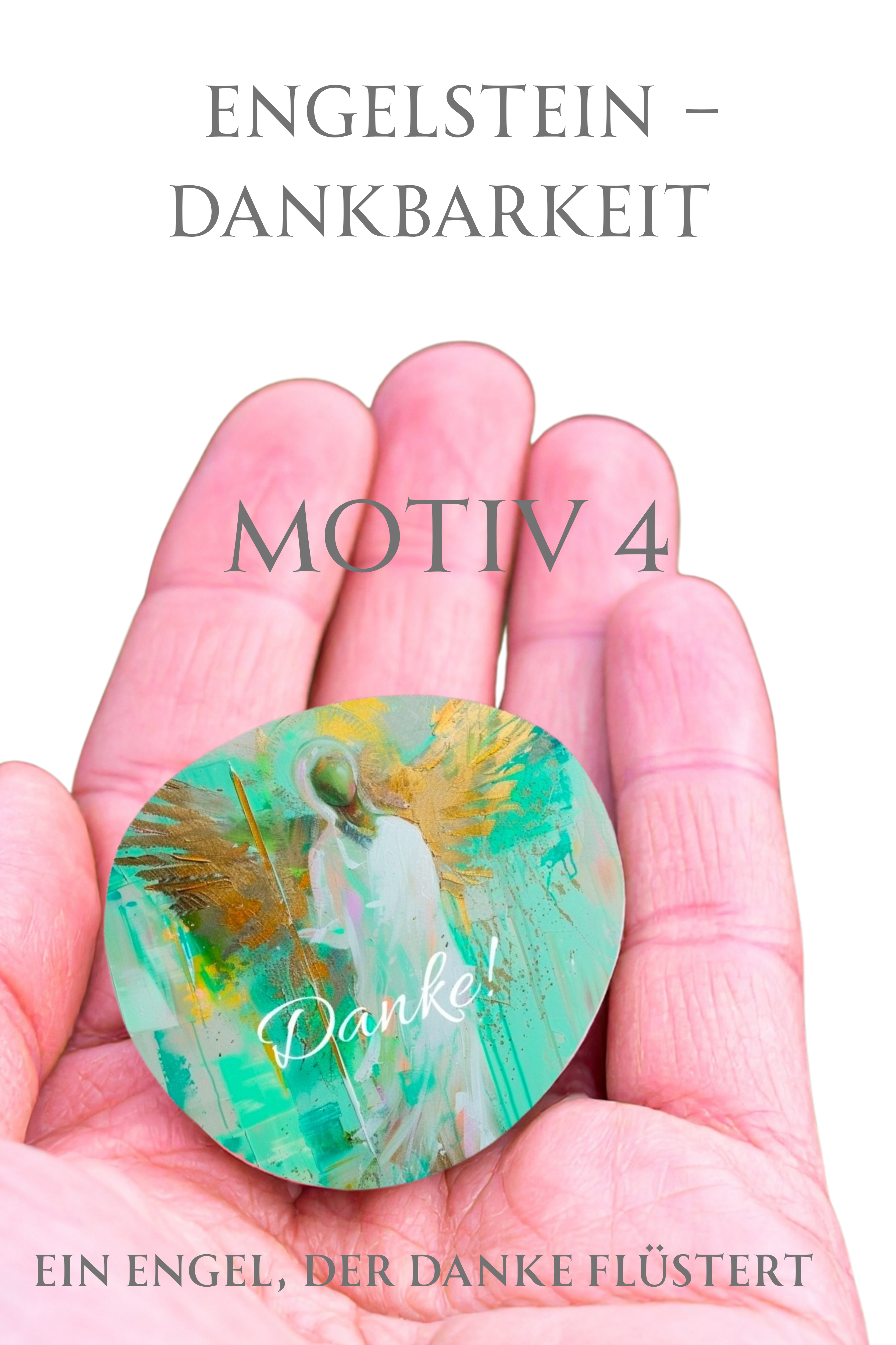 Engelstein „Dankbarkeit“ –Schutzengel| Ein Engel, der „Danke“ flüstert