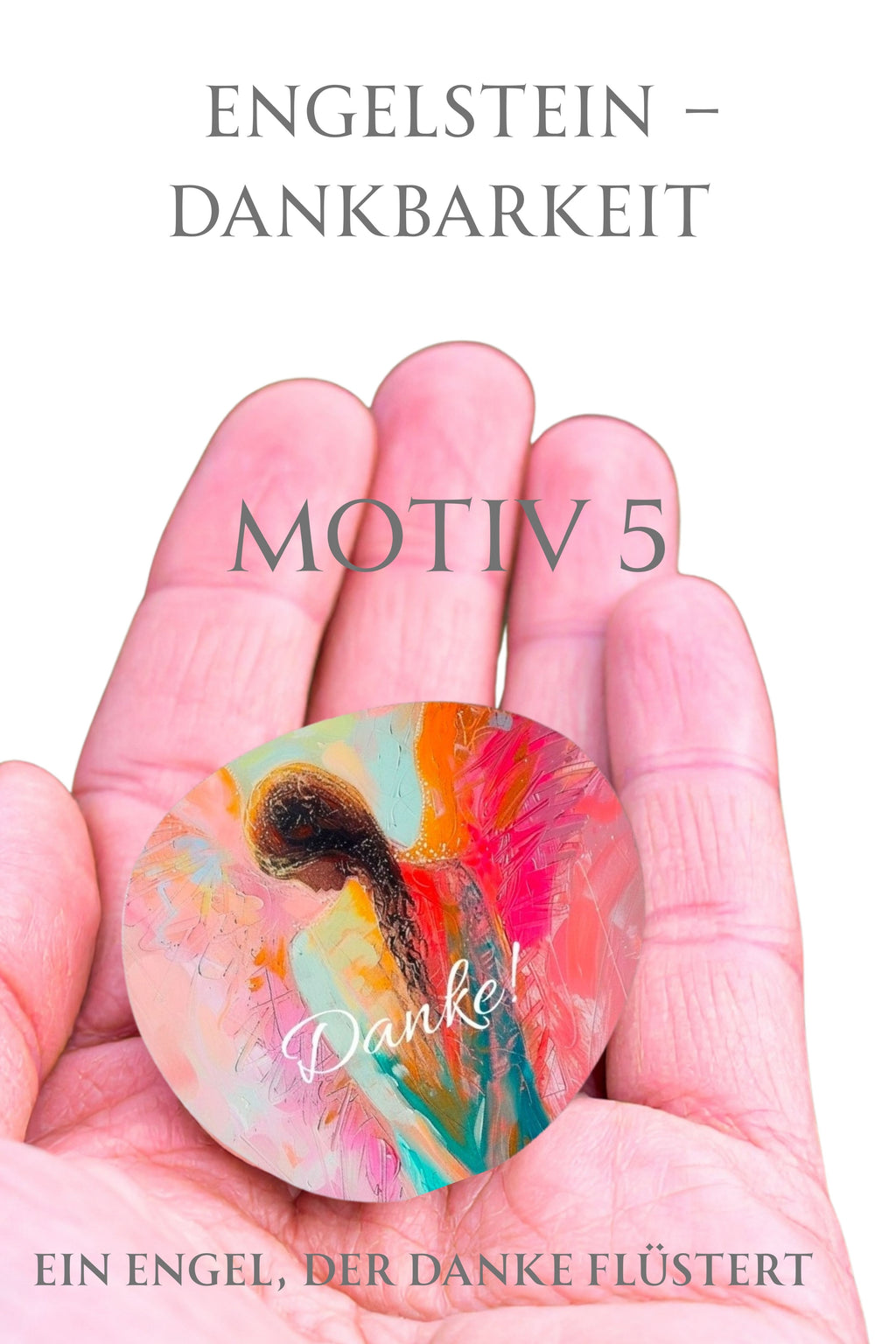 Engelstein „Dankbarkeit“ –Schutzengel| Ein Engel, der „Danke“ flüstert