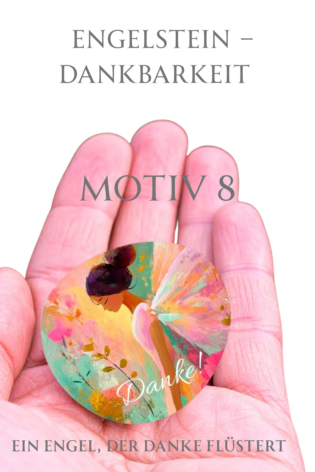 Engelstein „Dankbarkeit“ –Schutzengel| Ein Engel, der „Danke“ flüstert