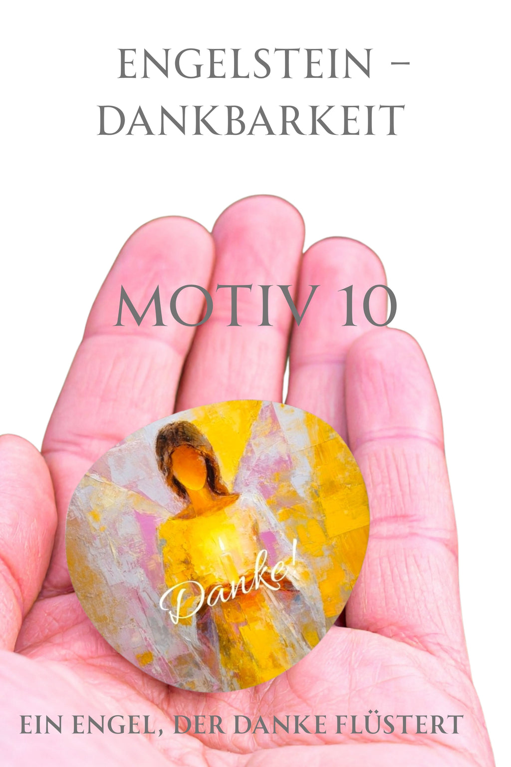 Engelstein „Dankbarkeit“ –Schutzengel| Ein Engel, der „Danke“ flüstert