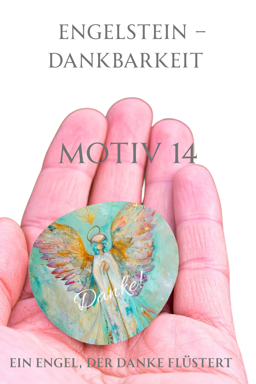 Engelstein „Dankbarkeit“ –Schutzengel| Ein Engel, der „Danke“ flüstert