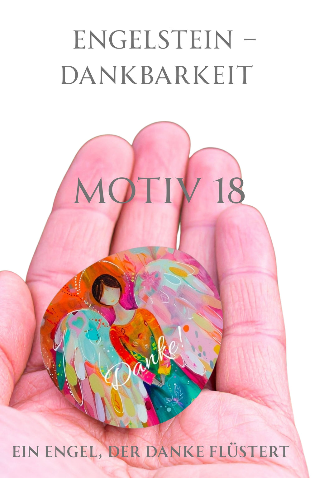 Engelstein „Dankbarkeit“ –Schutzengel| Ein Engel, der „Danke“ flüstert