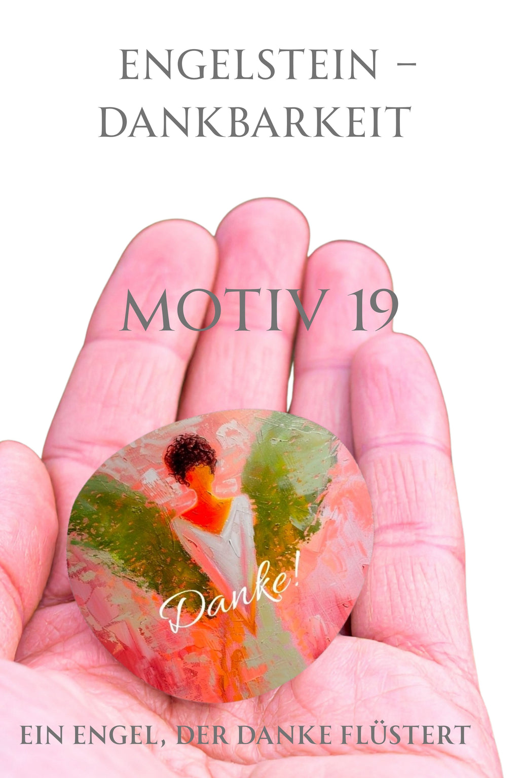 Engelstein „Dankbarkeit“ –Schutzengel| Ein Engel, der „Danke“ flüstert