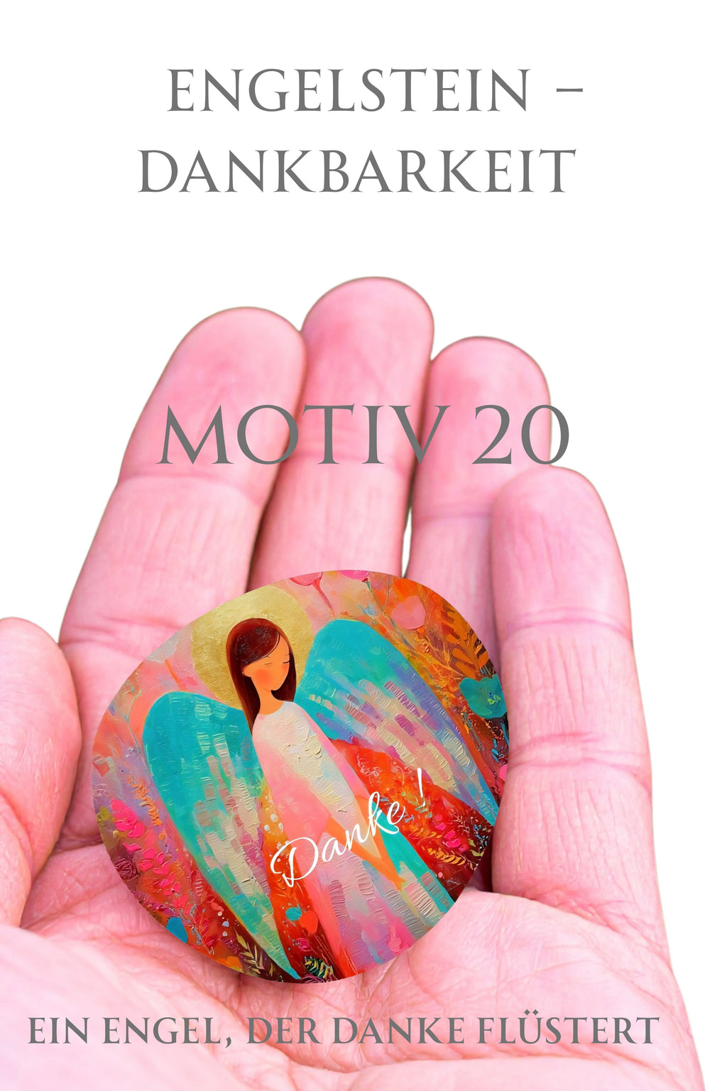Engelstein „Dankbarkeit“ –Schutzengel| Ein Engel, der „Danke“ flüstert