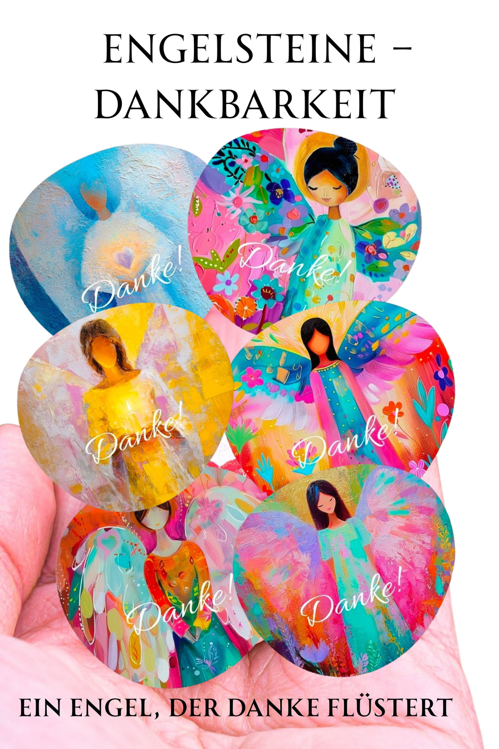 Engelstein „Dankbarkeit“ –Schutzengel| Ein Engel, der „Danke“ flüstert