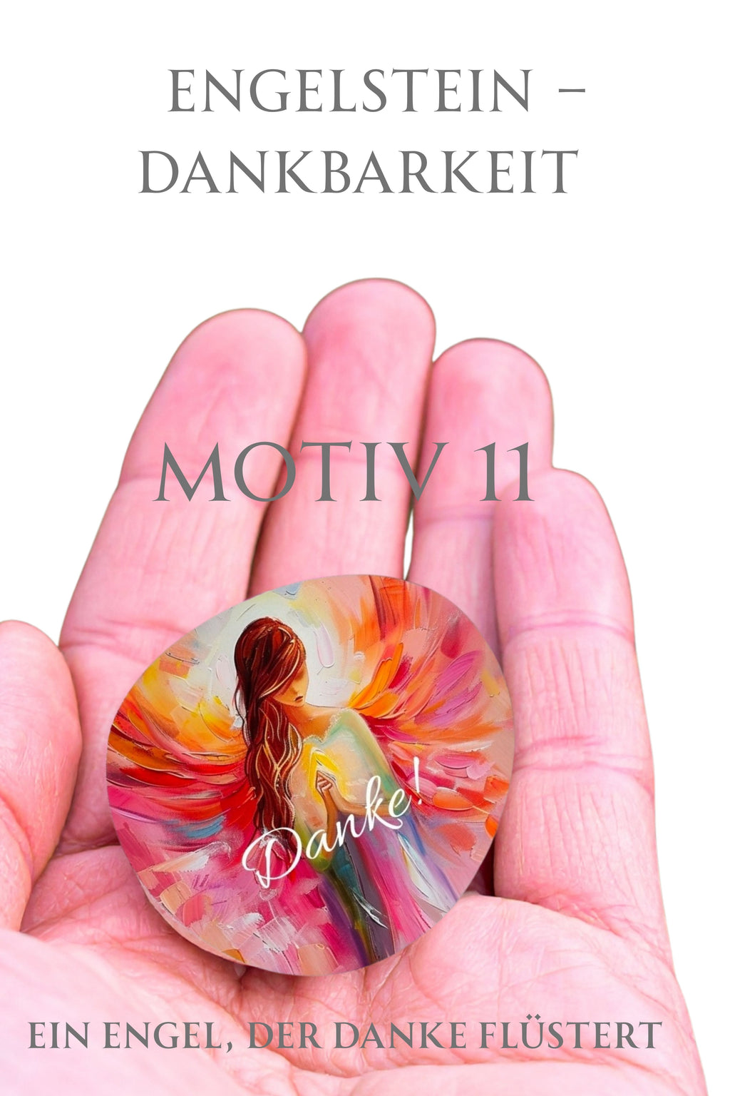 Engelstein „Dankbarkeit“ –Schutzengel| Ein Engel, der „Danke“ flüstert
