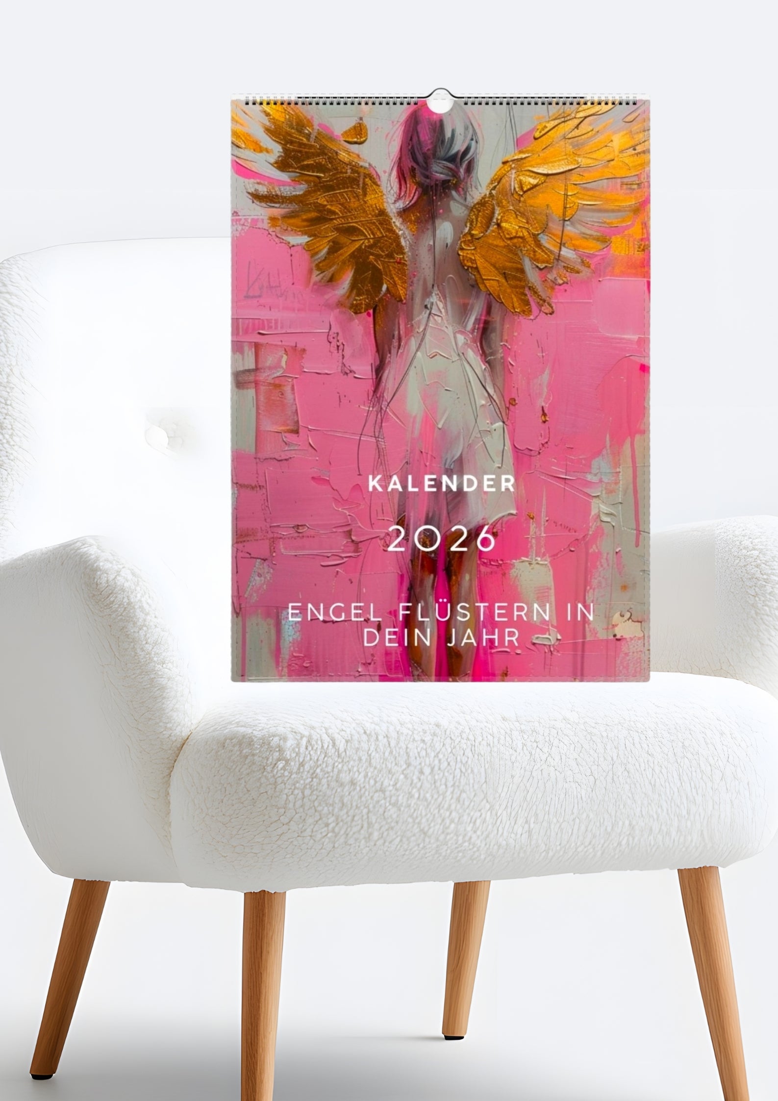 Christlicher Kalender 2026 | zeitgenössische Engelskunst | A3 | modern | spirituell | Wandkalender | Jahreskalender | Engelkalender