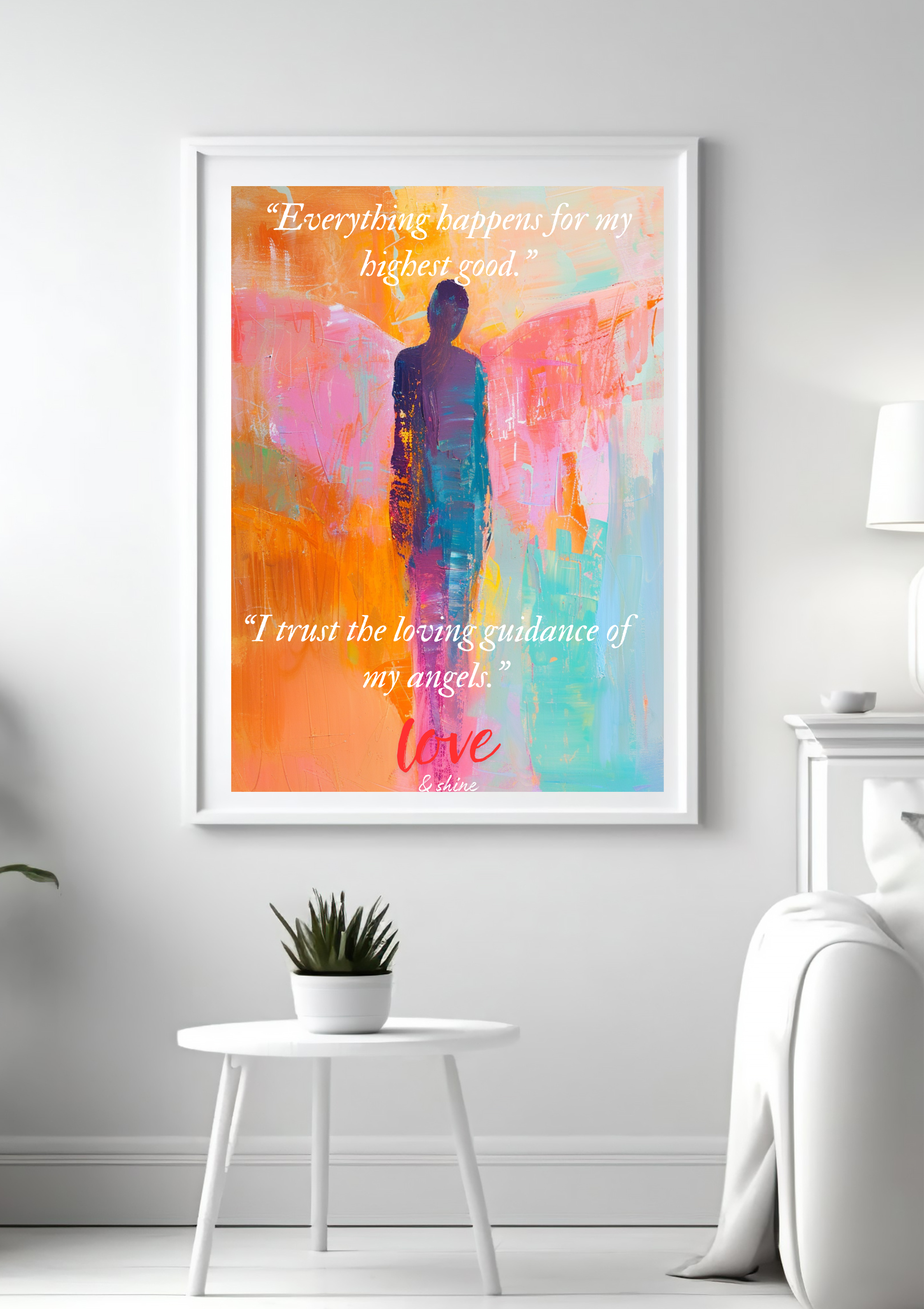 Lebendige abstrakte Kunst, Farbexplosion Wanddeko, moderne Wandbilder