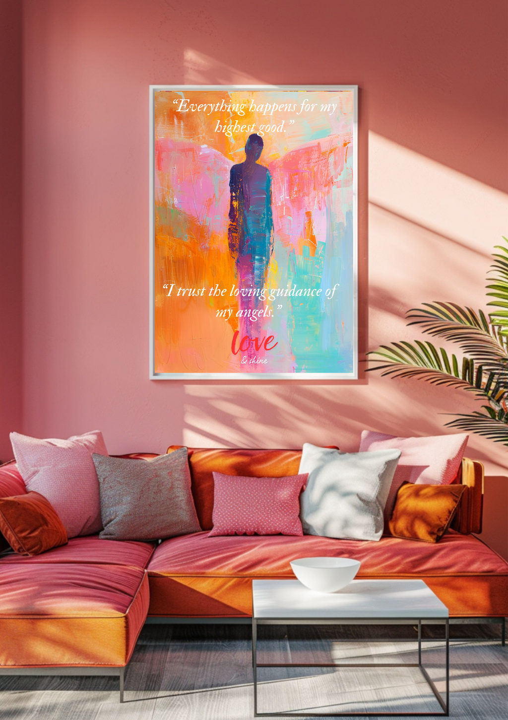 Lebendige abstrakte Kunst, Farbexplosion Wanddeko, moderne Wandbilder