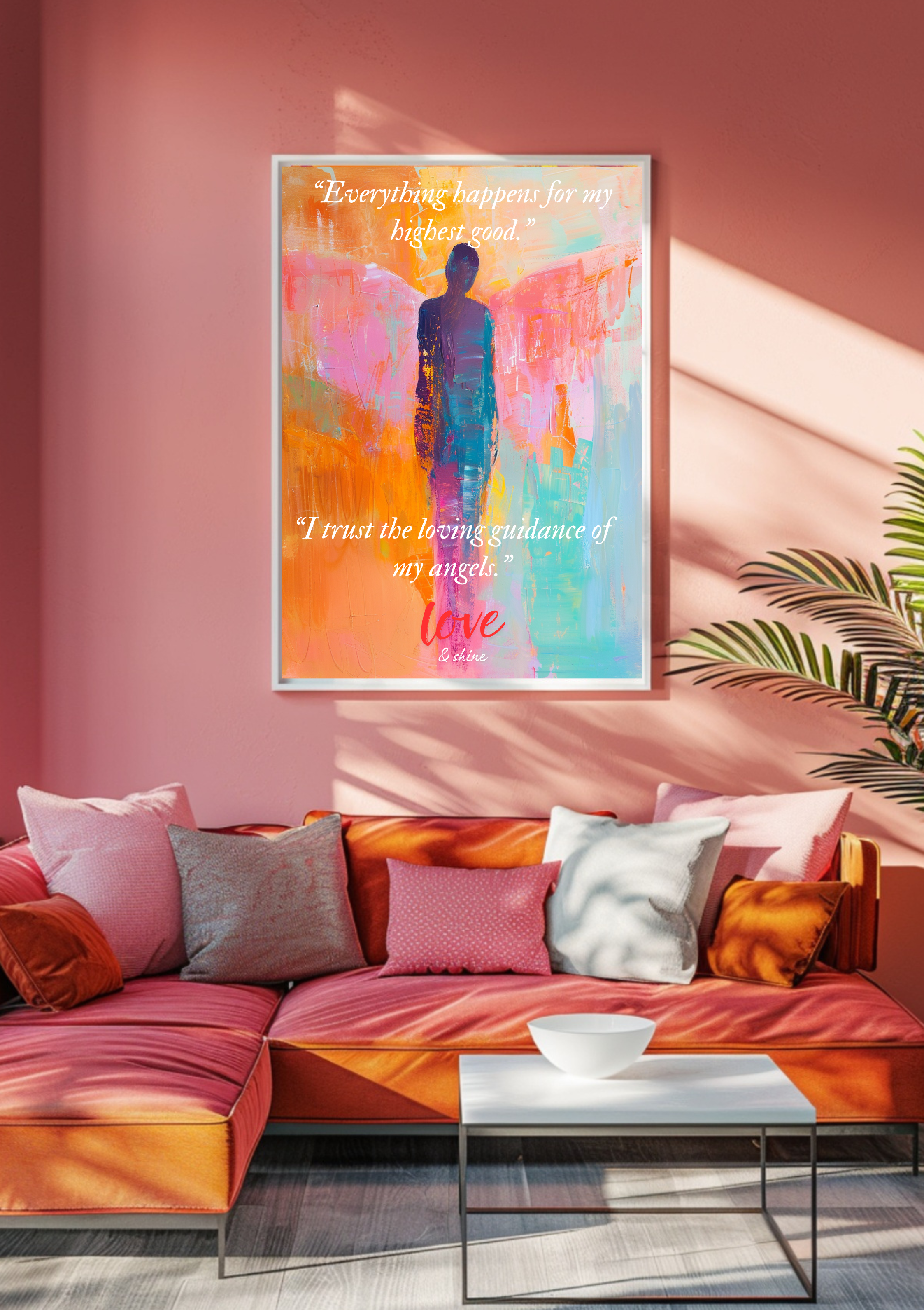 Lebendige abstrakte Kunst, Farbexplosion Wanddeko, moderne Wandbilder