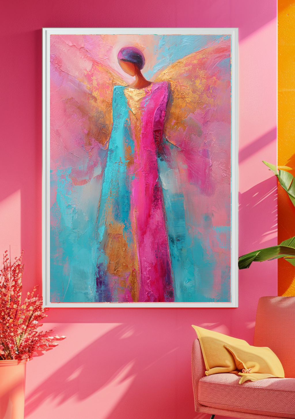 Moderne Engel-Kunst trifft leuchtende Farben!