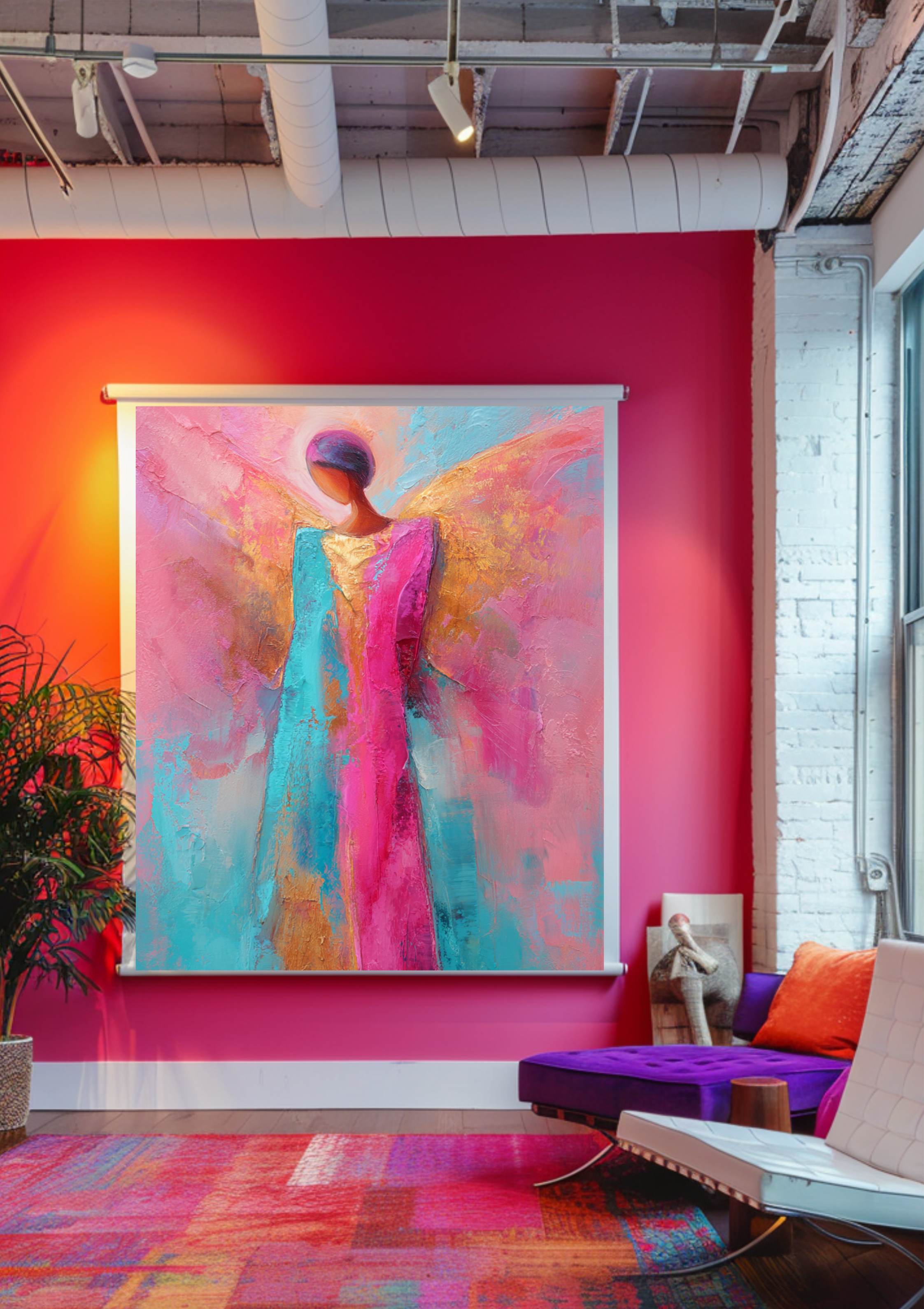 Moderne Engel-Kunst trifft leuchtende Farben!