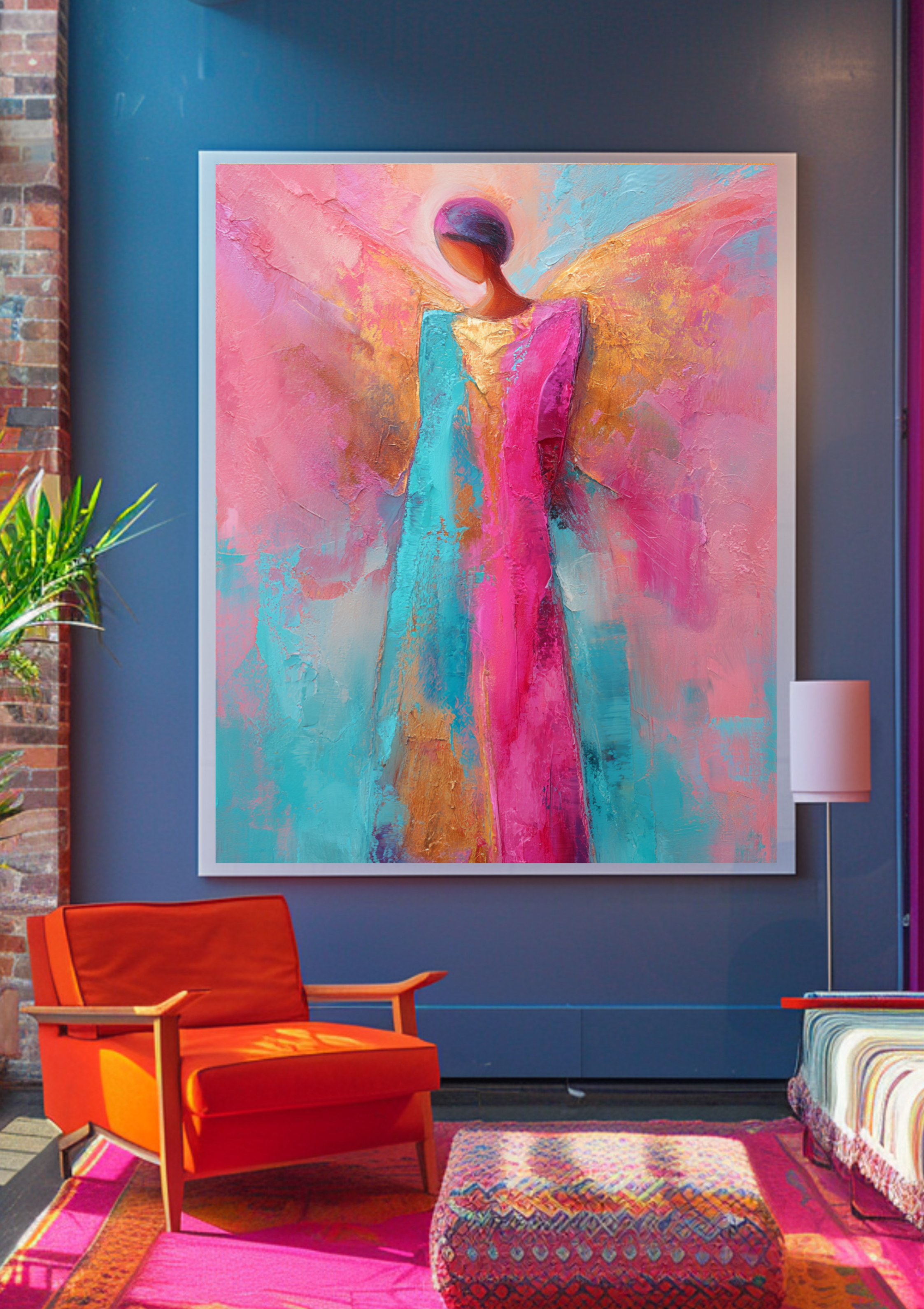 Moderne Engel-Kunst trifft leuchtende Farben!