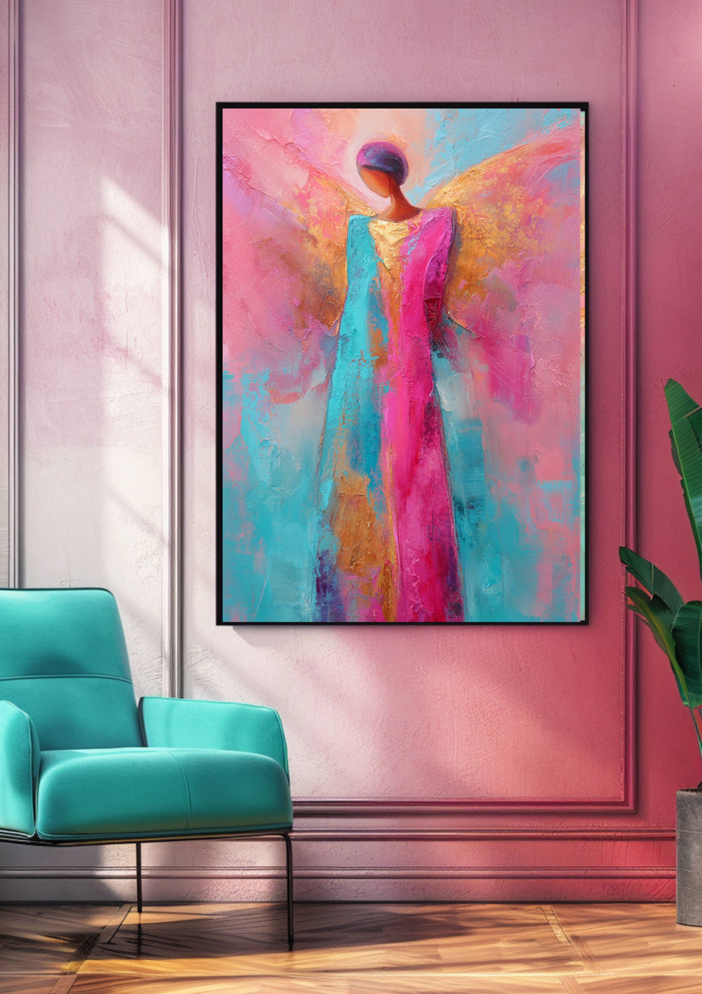 Moderne Engel-Kunst trifft leuchtende Farben!