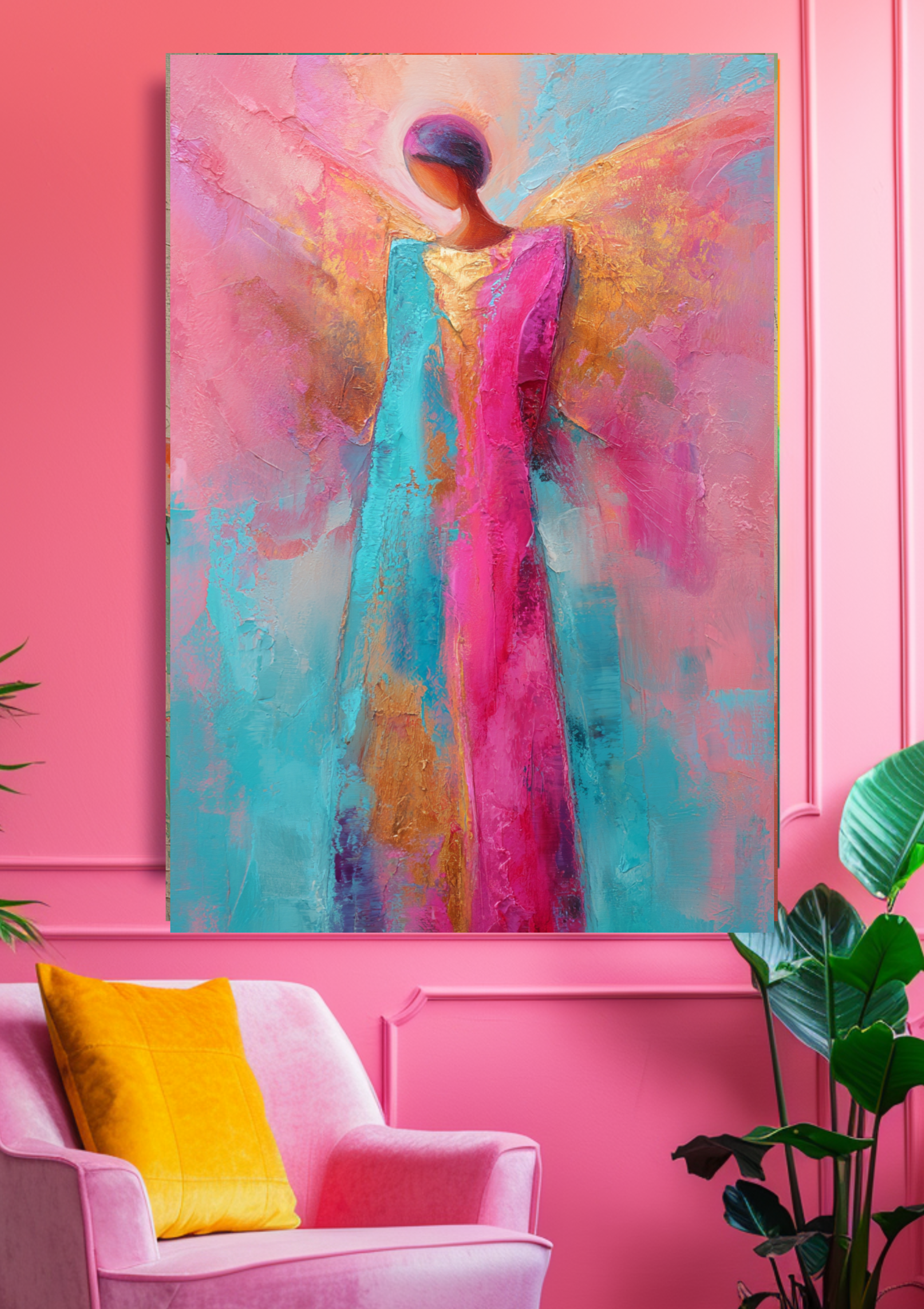 Moderne Engel-Kunst trifft leuchtende Farben!