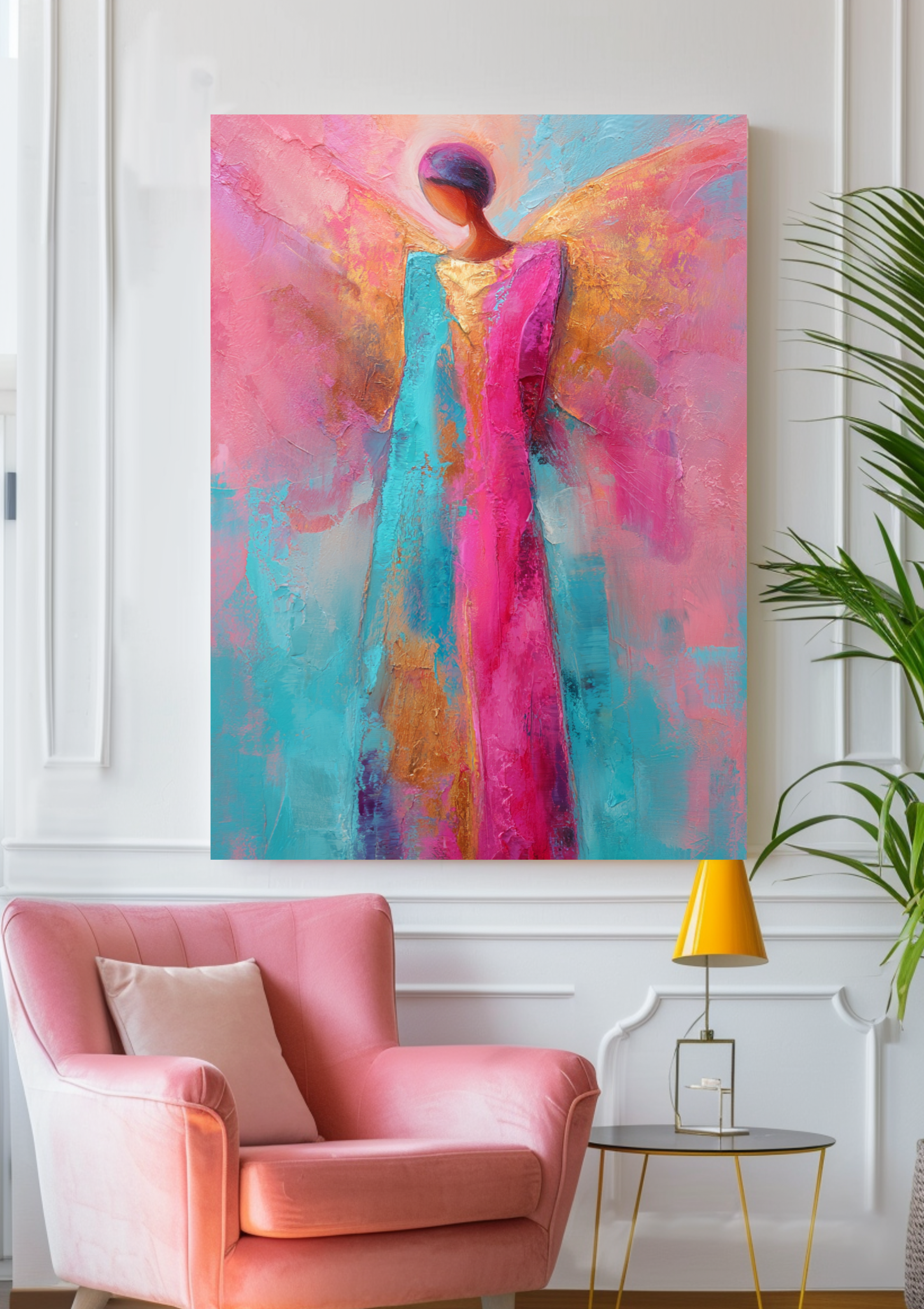 Moderne Engel-Kunst trifft leuchtende Farben!