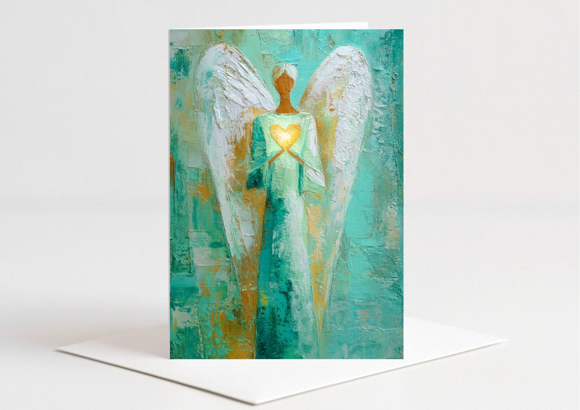 Set aus 10 Engel Grußkarten • A6 Klappkarten • Spirituelle Schutzengelkarte • Himmlische Grußkarten für jeden Anlass