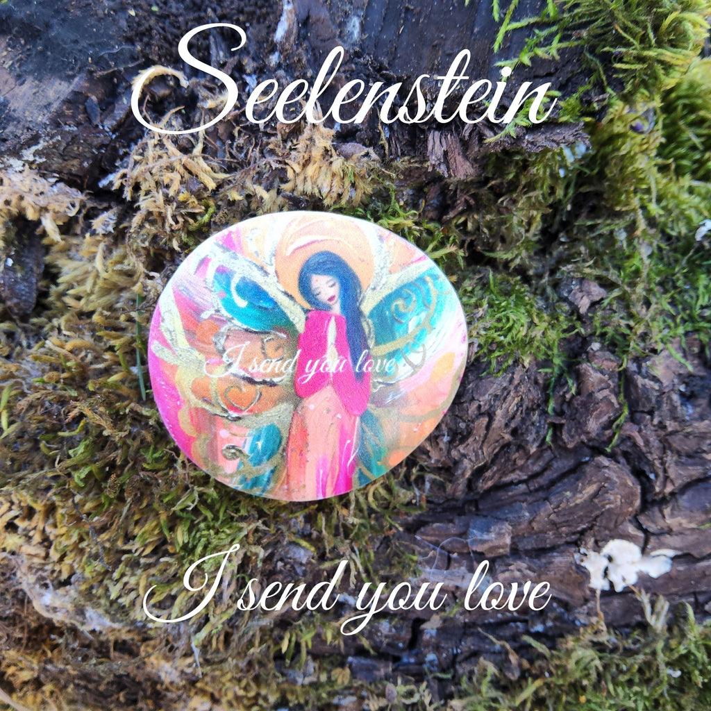 Seelenstein „I send you love“ – Schutzstein, Glücksstein &amp; Heilungsstein 💖