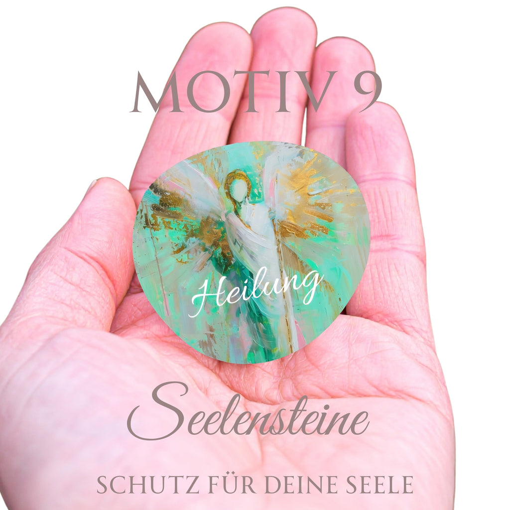 Seelensteine Schutzengel – Schutz & innere Ruhe | Heilungsstein Geschenk zum Valentinstag | Glücksstein für Liebe, Selbstliebe & Balance