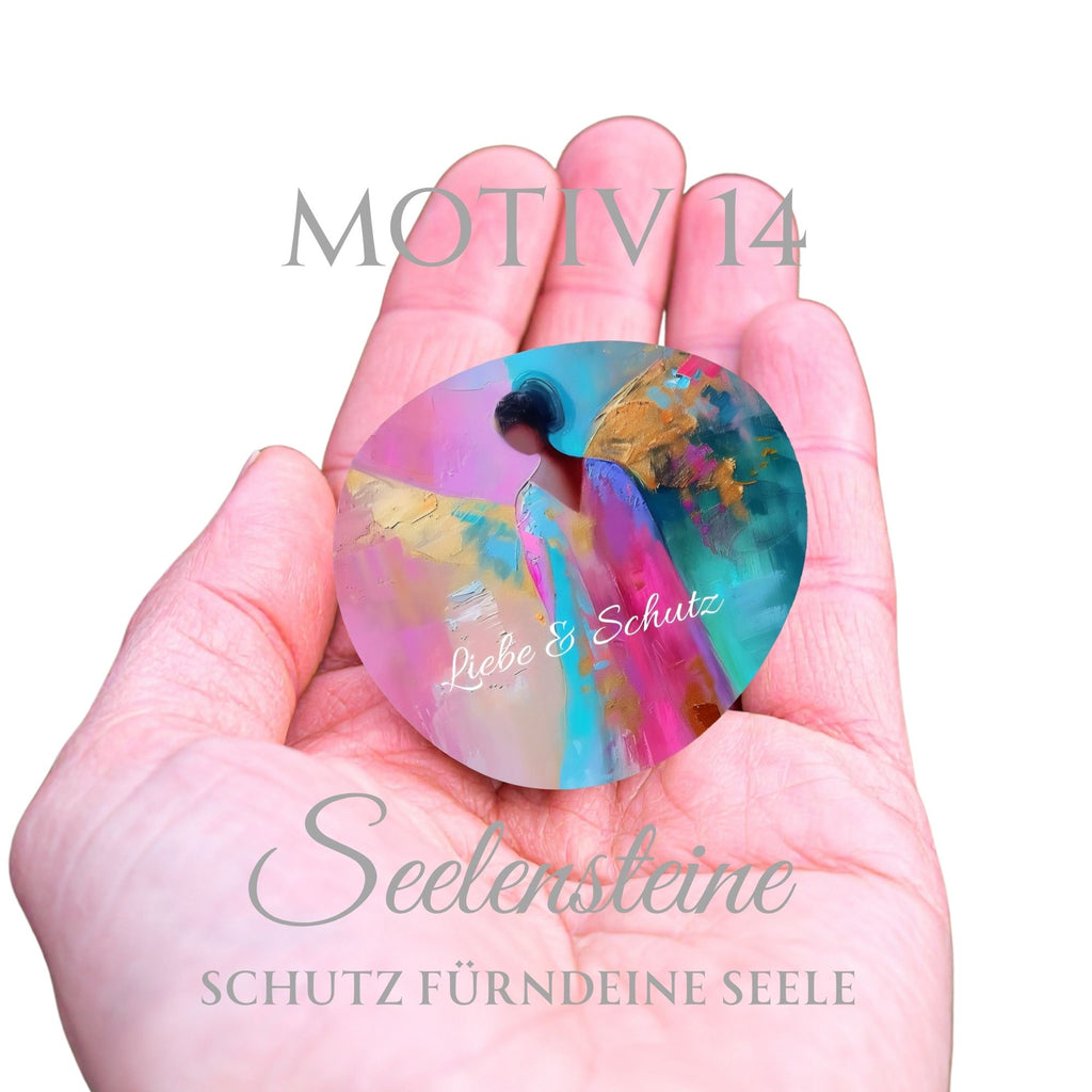 Seelensteine Schutzengel – Schutz & innere Ruhe | Heilungsstein Geschenk zum Valentinstag | Glücksstein für Liebe, Selbstliebe & Balance