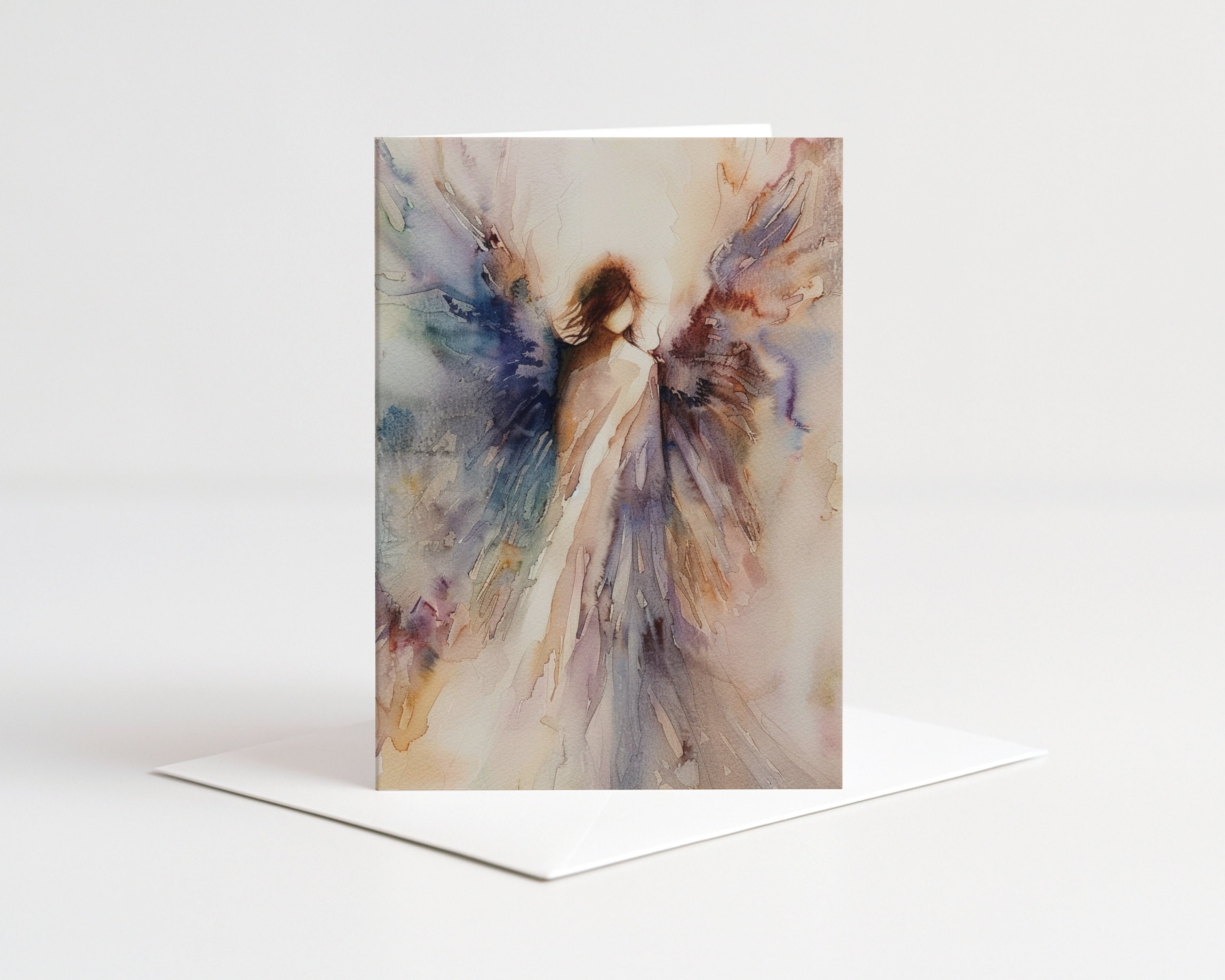 Set aus 10 Engel Grußkarten • A6 Klappkarten • Spirituelle Schutzengelkarte • Himmlische Grußkarten für jeden Anlass