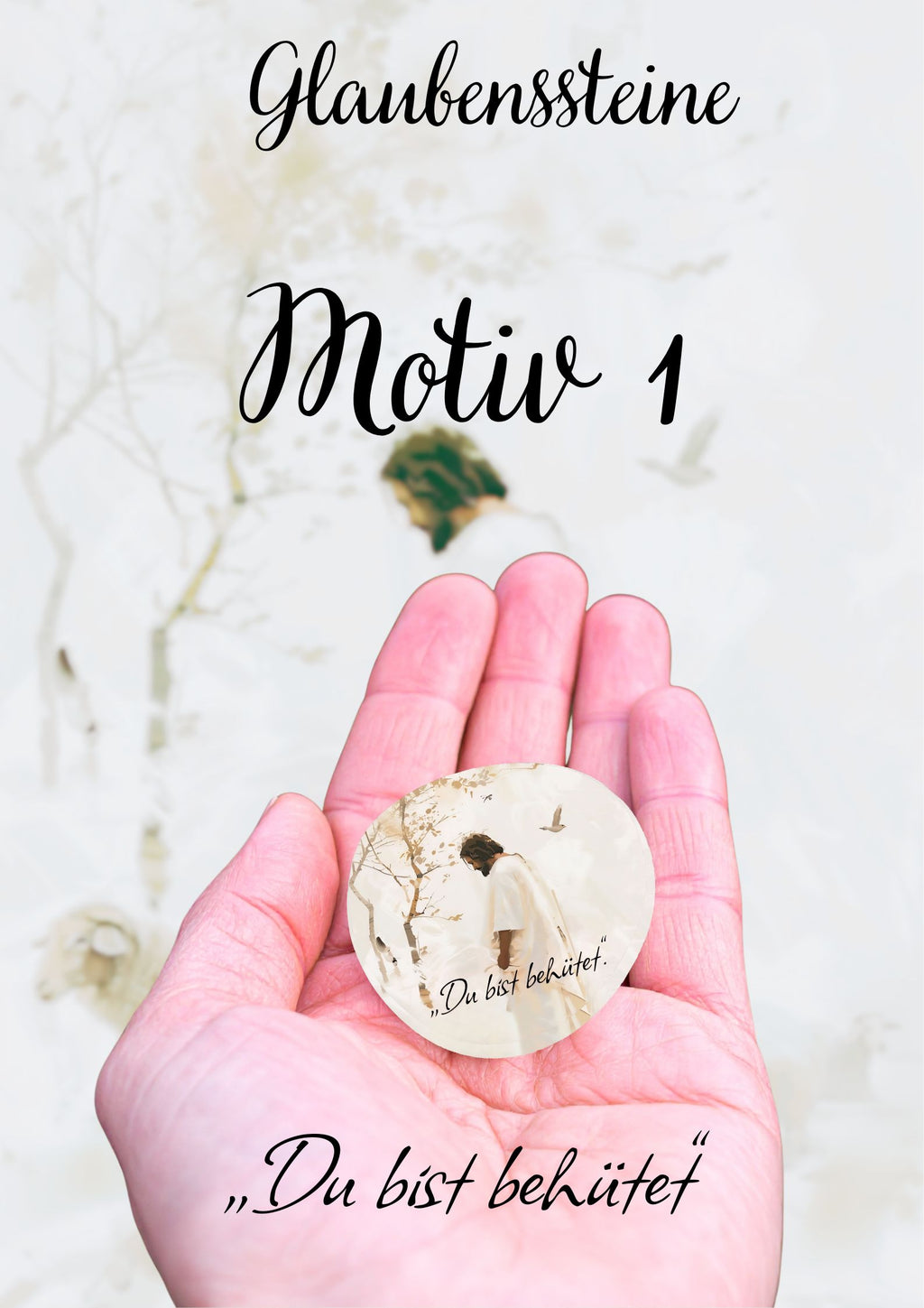 Glaubensstein • Mini-Glaubensbotschaft • Schutzstein • Heilungsstein • Christliches Geschenk • Mutmacher • Trostgeschenk