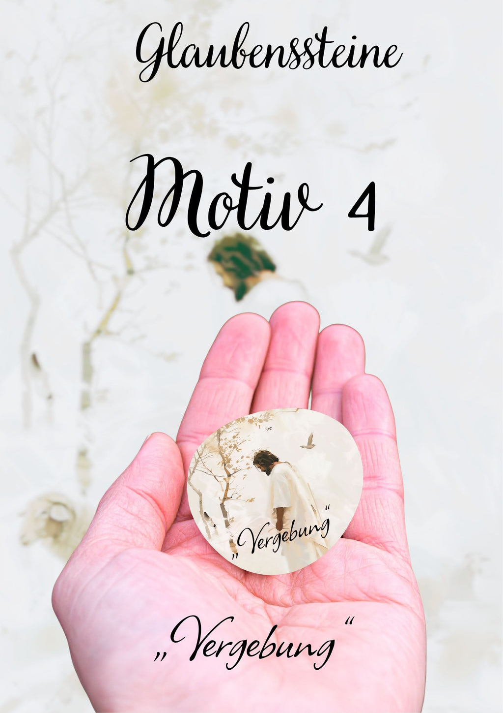 Glaubensstein • Mini-Glaubensbotschaft • Schutzstein • Heilungsstein • Christliches Geschenk • Mutmacher • Trostgeschenk