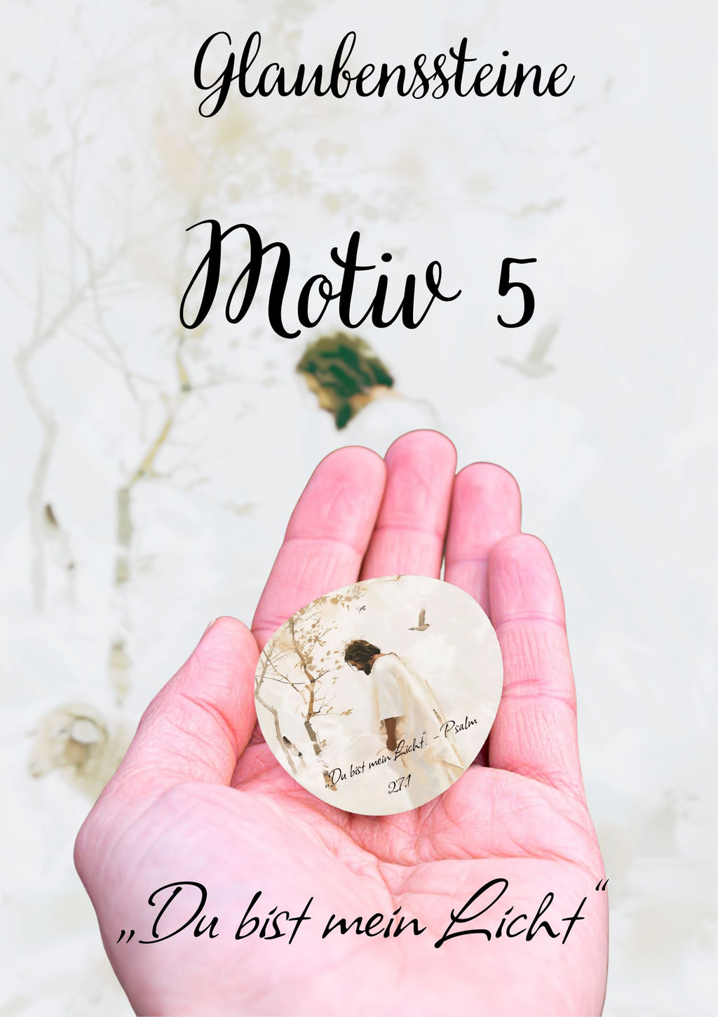 Glaubensstein • Mini-Glaubensbotschaft • Schutzstein • Heilungsstein • Christliches Geschenk • Mutmacher • Trostgeschenk