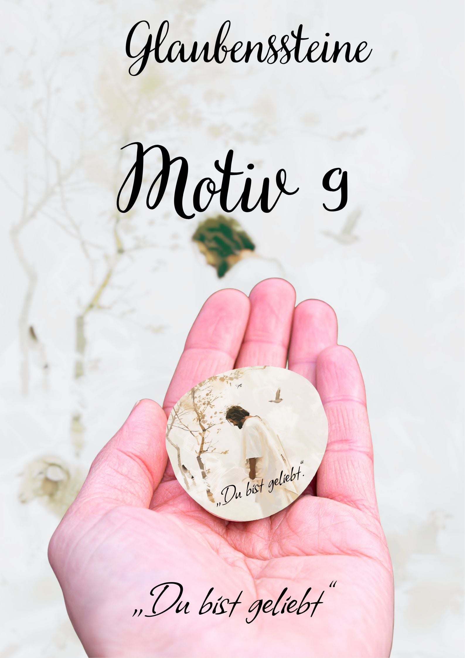 Glaubensstein • Mini-Glaubensbotschaft • Schutzstein • Heilungsstein • Christliches Geschenk • Mutmacher • Trostgeschenk