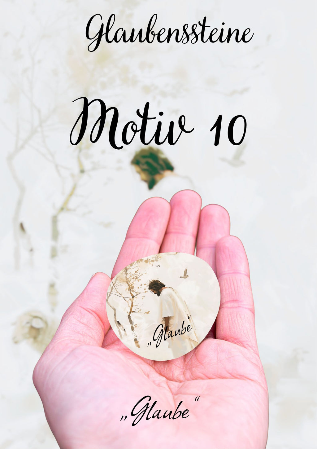 Glaubensstein • Mini-Glaubensbotschaft • Schutzstein • Heilungsstein • Christliches Geschenk • Mutmacher • Trostgeschenk