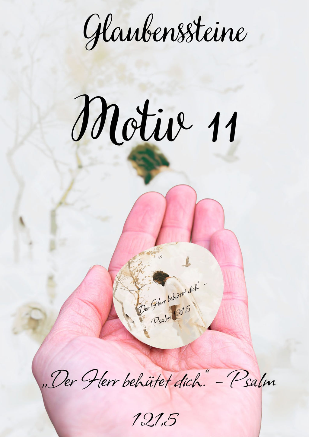 Glaubensstein • Mini-Glaubensbotschaft • Schutzstein • Heilungsstein • Christliches Geschenk • Mutmacher • Trostgeschenk