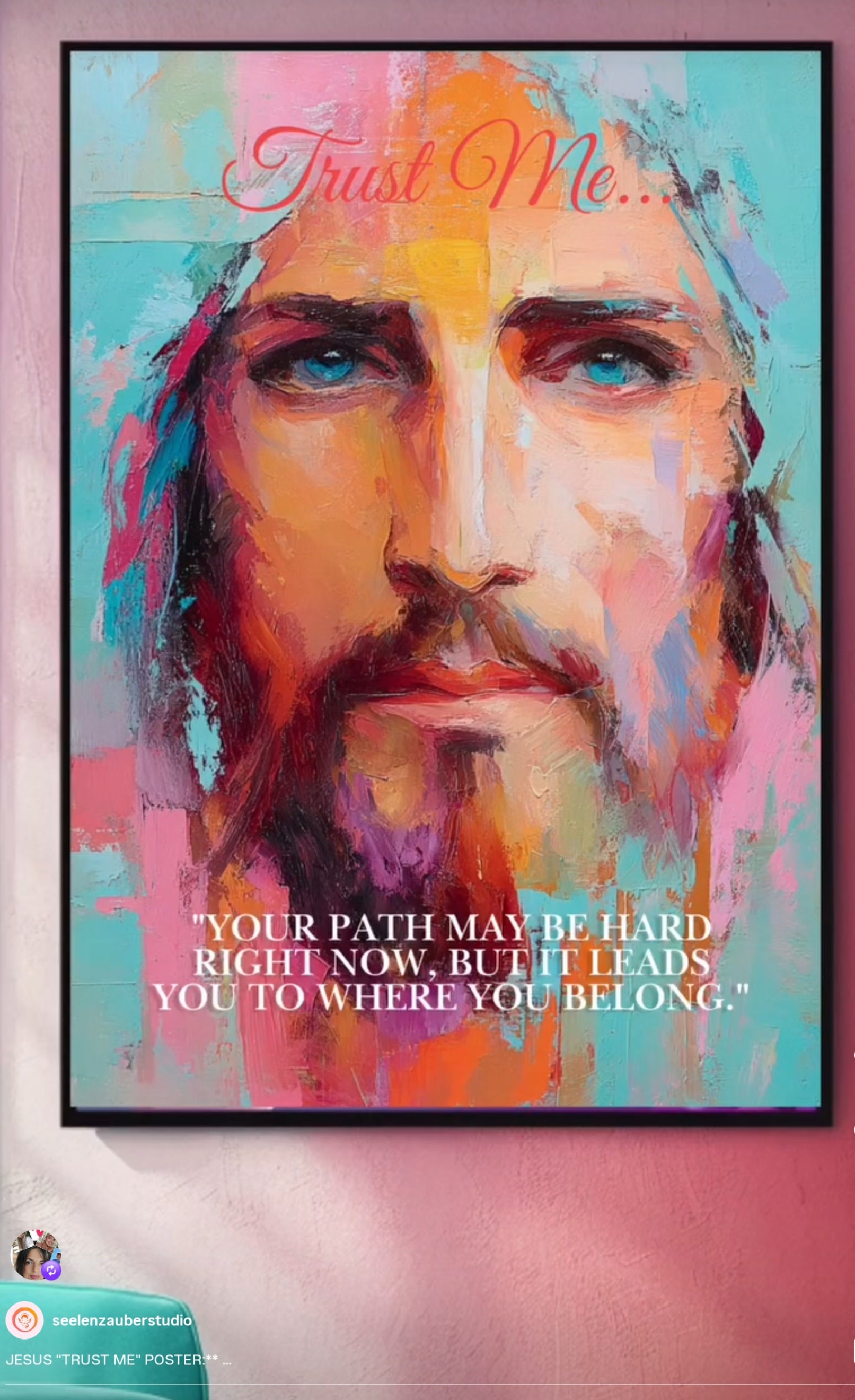 Jesus Poster Modern Jesus Malerei christliche Kunst Bibelkunst druckbare Kunst Jesus Druck Jesus Poster modern Glaube Kunstdruck