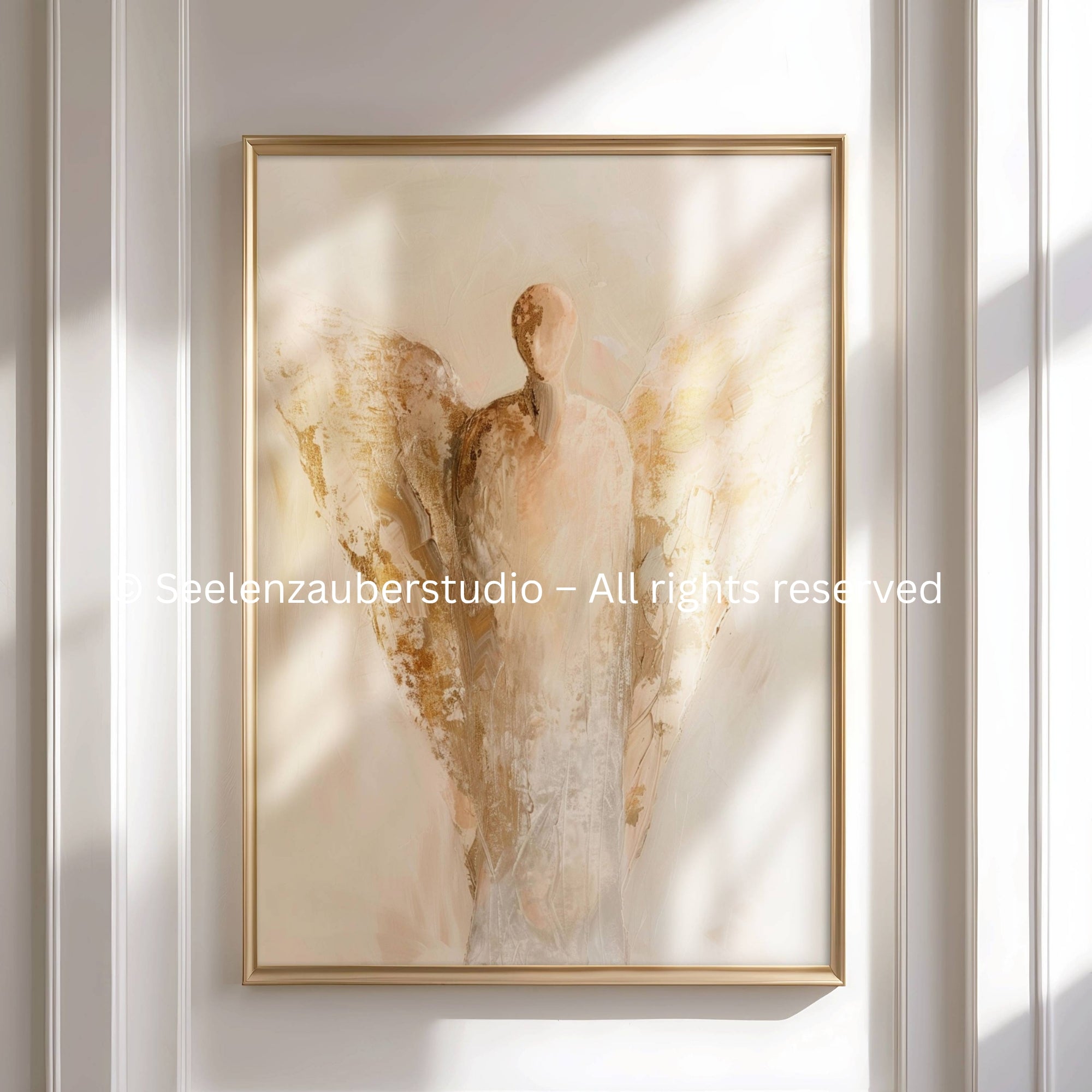 Christliches Engel Poster – Spirituelle Kunst Wandbild | Schutz & Hoffnung | Moderne christliche Deko | Hochwertiger Kunstdruck