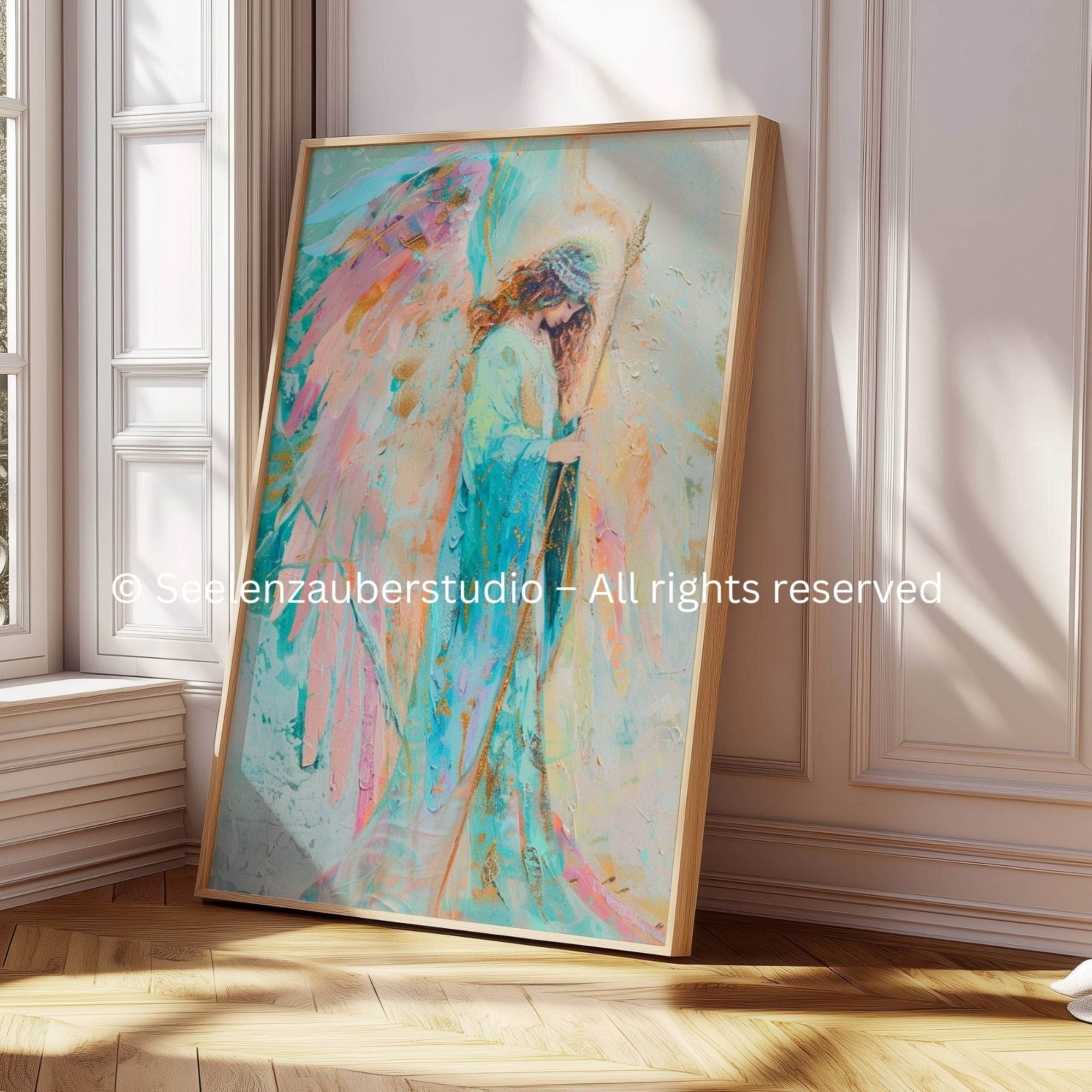 Vintage Boho Angel Icon Poster – Premium wall art for the living room, bedroom or beauty salon