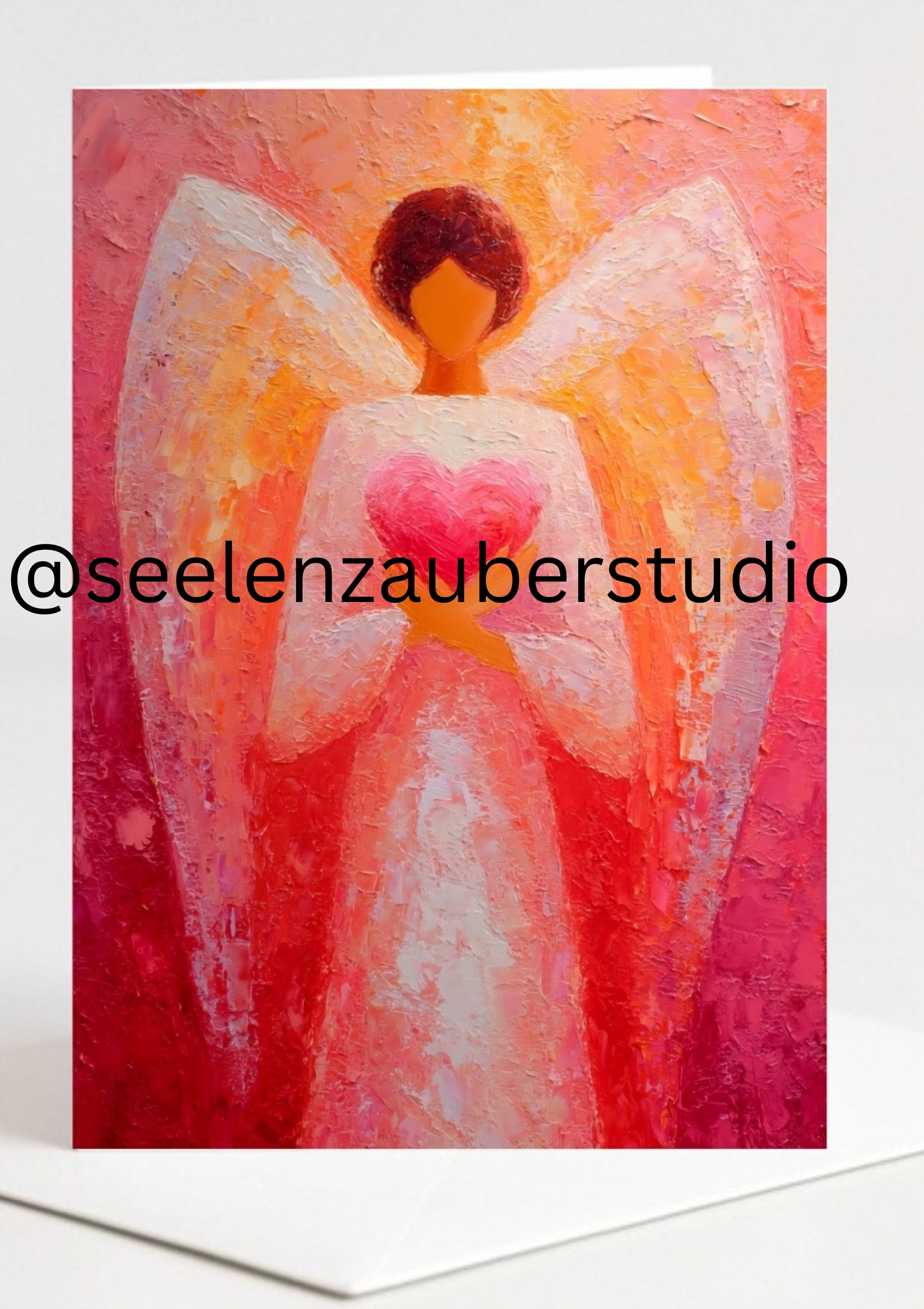 Set aus 10 Engel Grußkarten • A6 Klappkarten • Spirituelle Schutzengelkarte • Himmlische Grußkarten für jeden Anlass