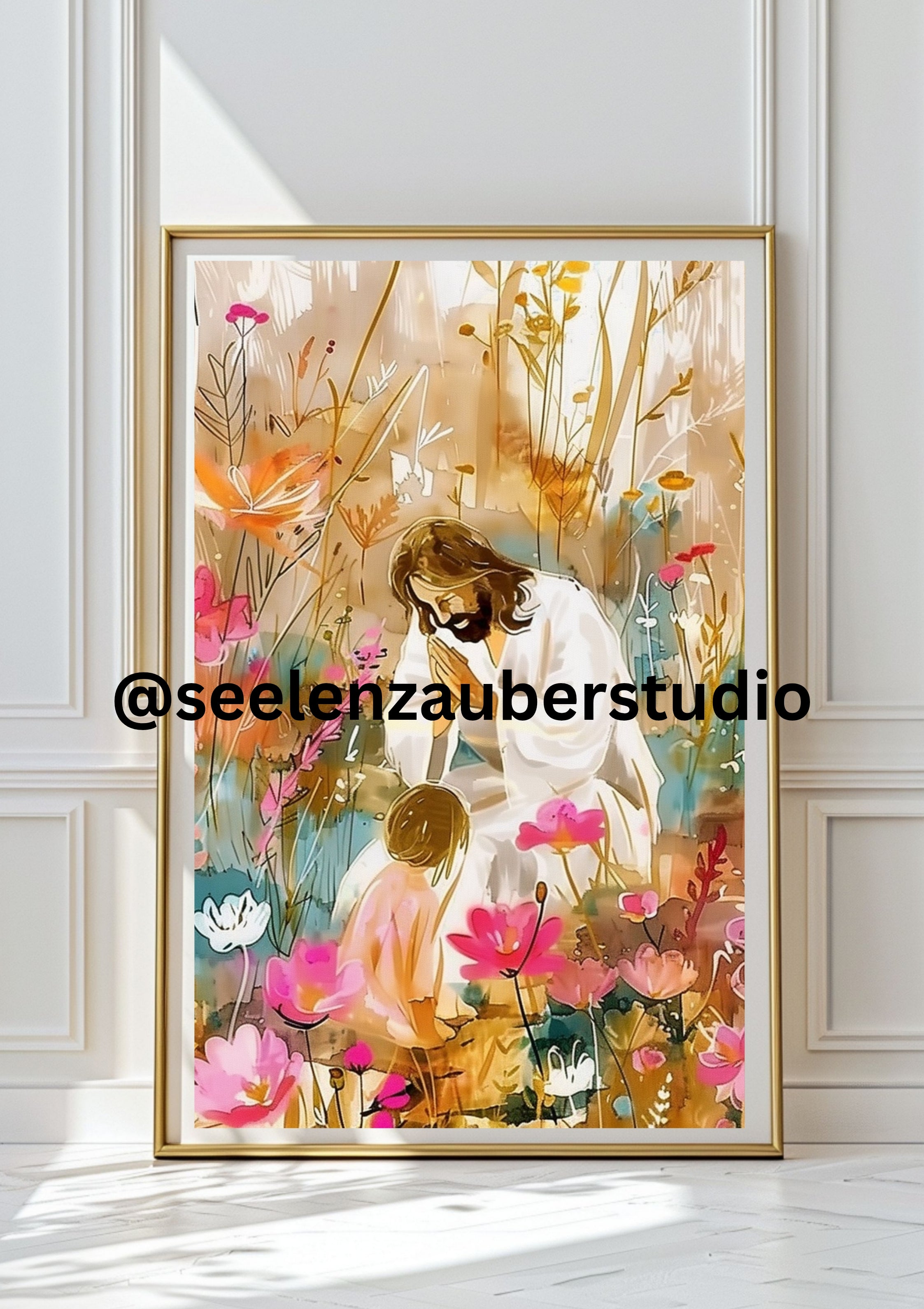 Jesus Poster – Liebe statt Angst | Christliche Inspiration & Glaube