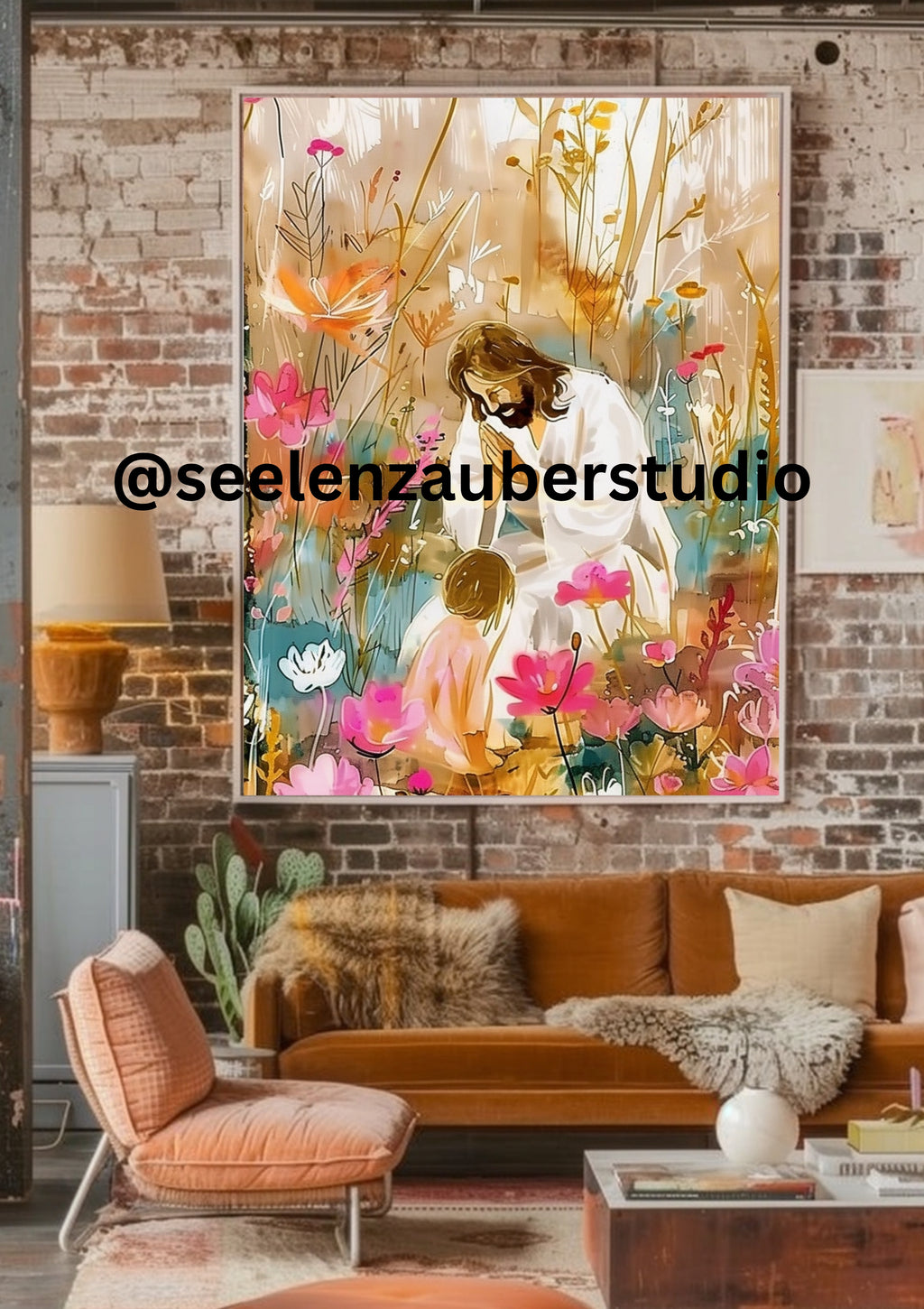 Jesus Poster – Liebe statt Angst | Christliche Inspiration & Glaube